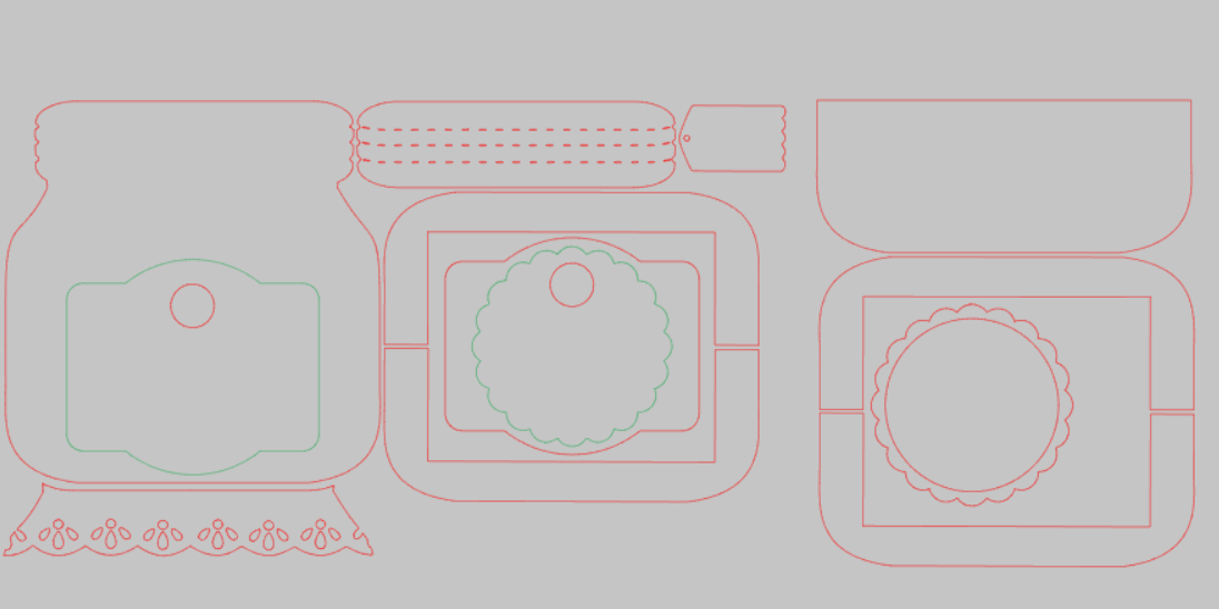 Jar Interchangeable Frame with Storage - Wood Blank