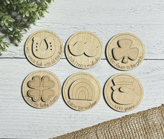 St. Patrick's Day Magnets - Wood Blank