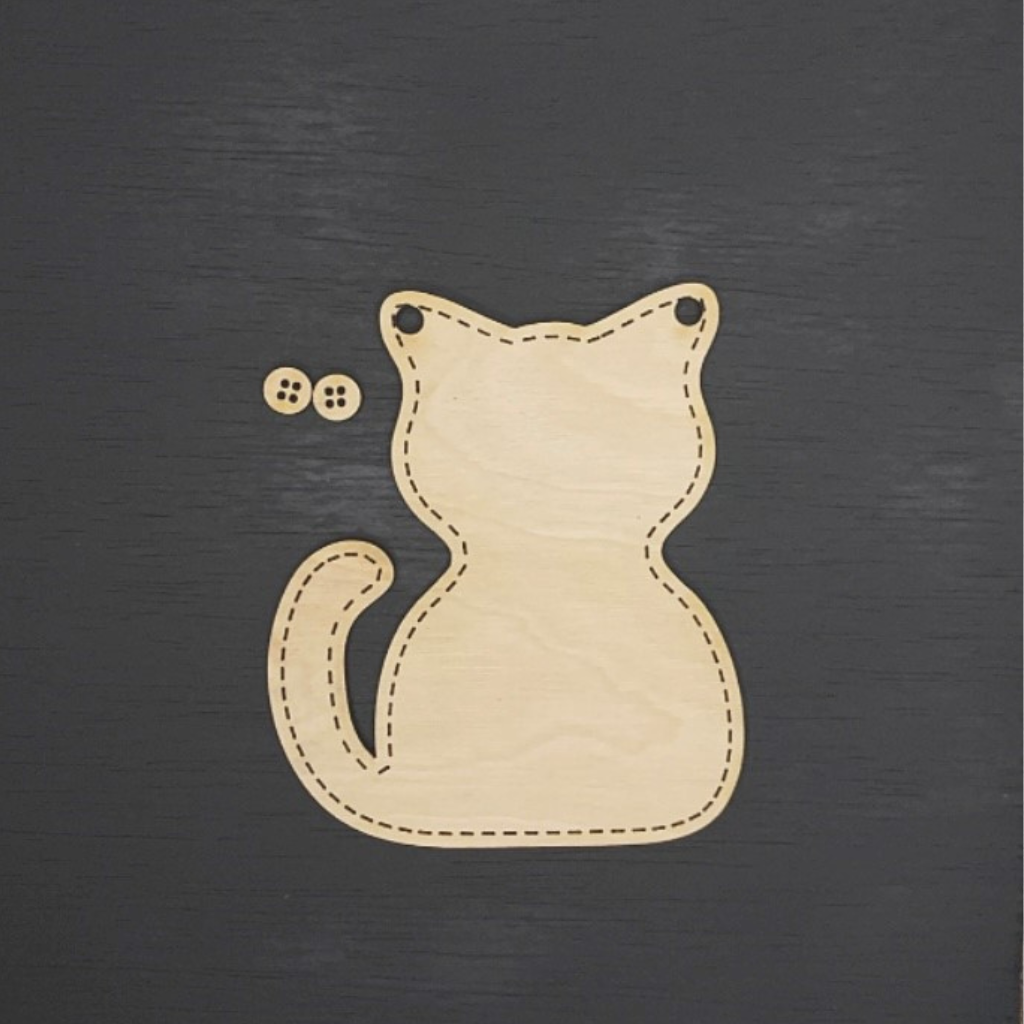 Cat Wood Blank