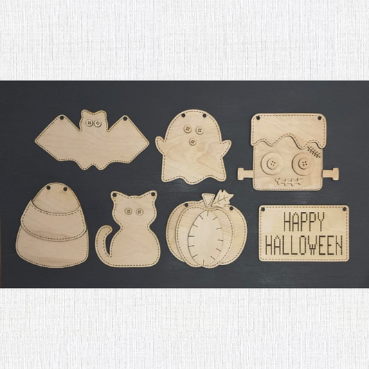 Halloween Wood Blanks Complete Set