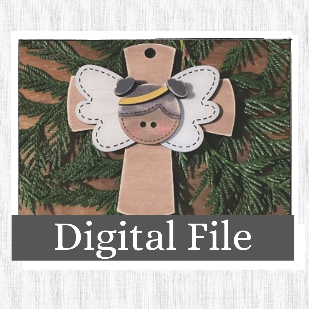 Hand Stitched Looking Angel Ornament!