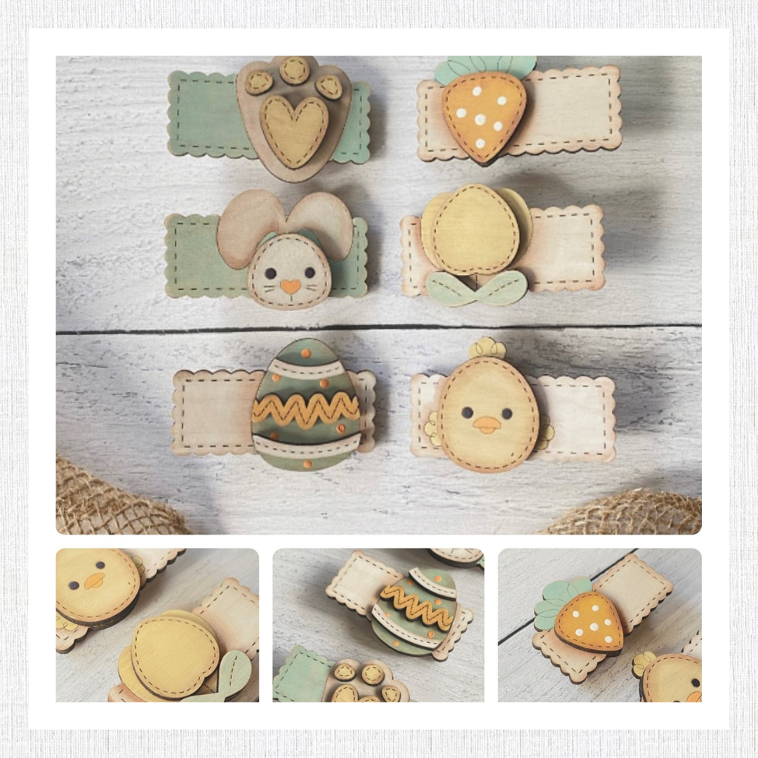Easter Hair Clip Wood Blank