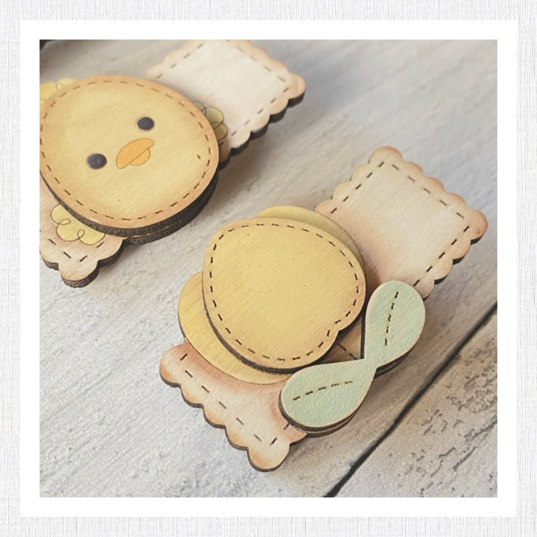Easter Hair Clip Wood Blank