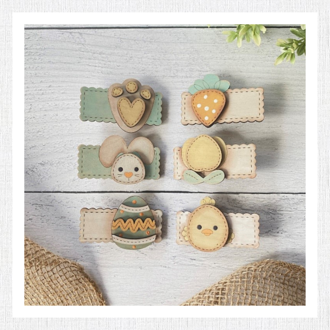 Easter Hair Clip Wood Blank