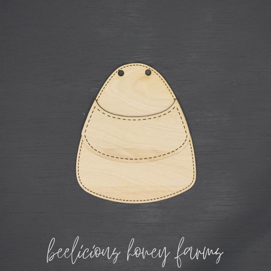 Candy Corn Wood Blank