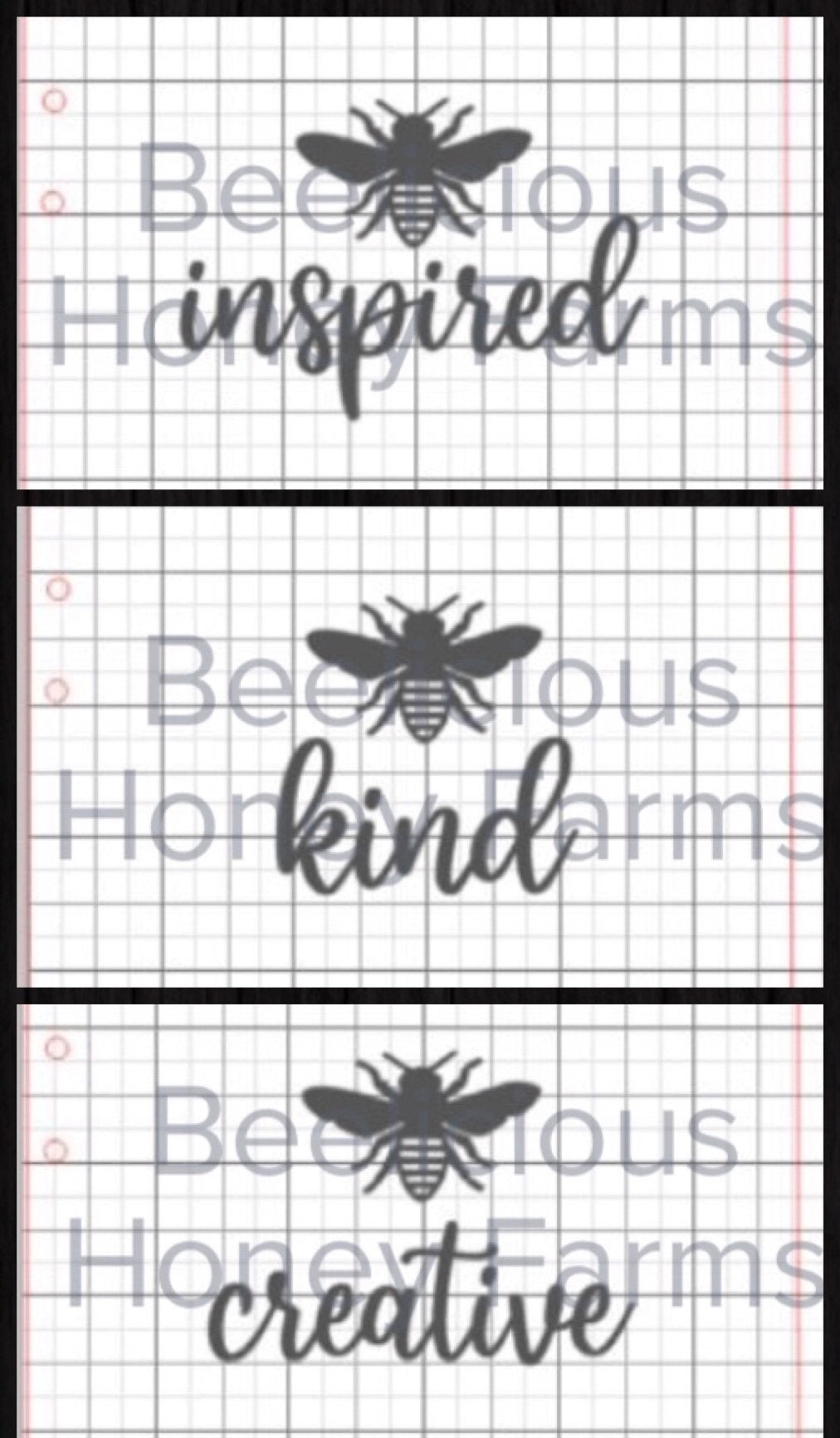 14 with extras! Bee Themed Book Covers and Back (place to add your logo) Template Digital SVG Files Instant Download Laser Cutting