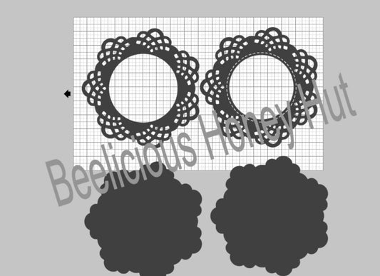 13 Lace Frame Bundle Template Digital SVG Files Instant Download Laser Cutting