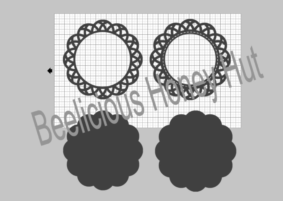 13 Lace Frame Bundle Template Digital SVG Files Instant Download Laser Cutting