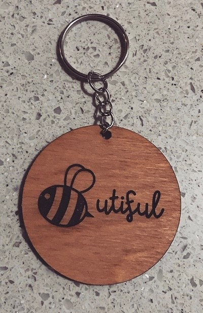 18 Bee Themed Keychain Bundle! File, SVG Template Bundle