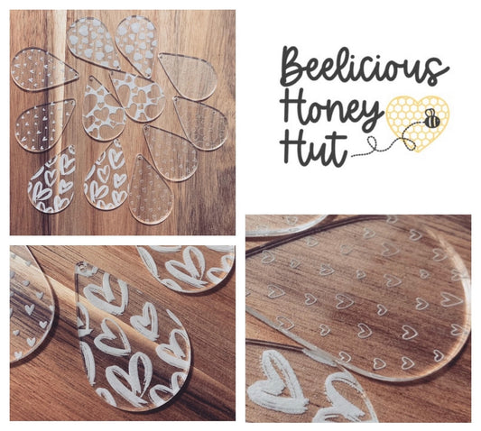 16 All About Hearts Earring Files! Optional 2 n 1 Cut Out, Dangle, Valentine's Day, Wedding, Gift, Friend, Digital File Template SVG Bundle