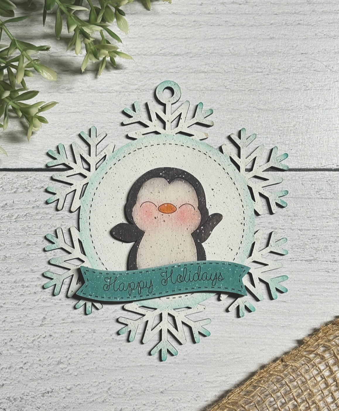Snowflake and Friends - Wood Blank Set
