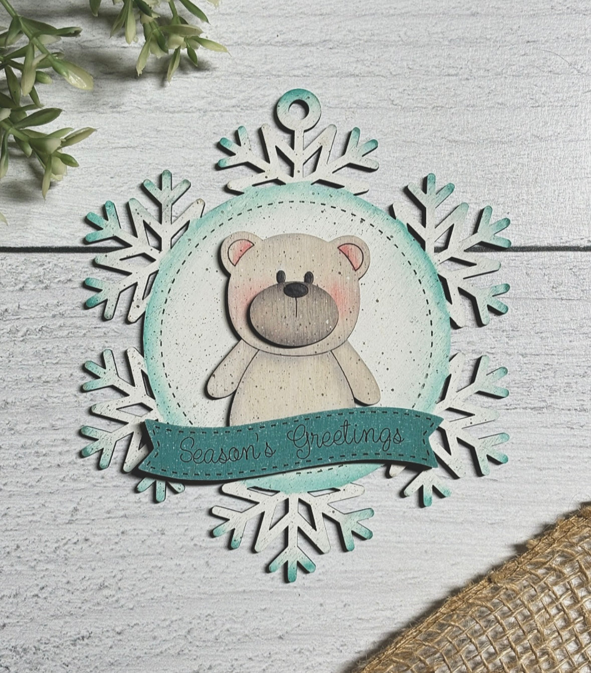 Snowflake and Friends - Wood Blank Set