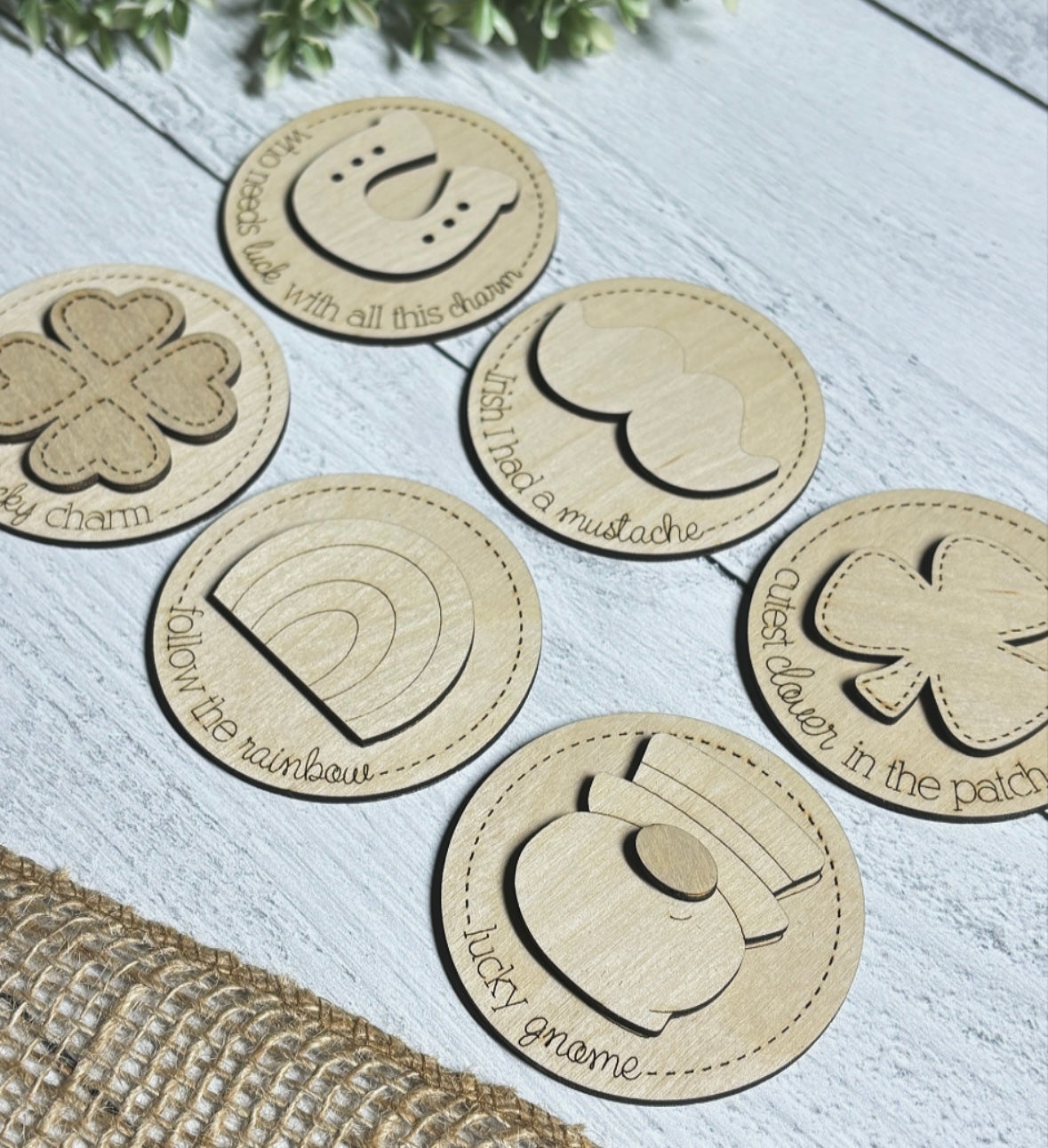 St. Patrick's Day Magnets - Wood Blank