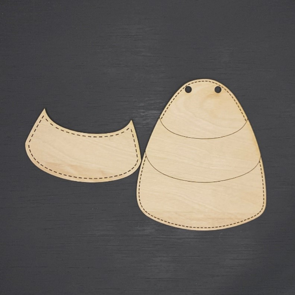 Candy Corn Wood Blank