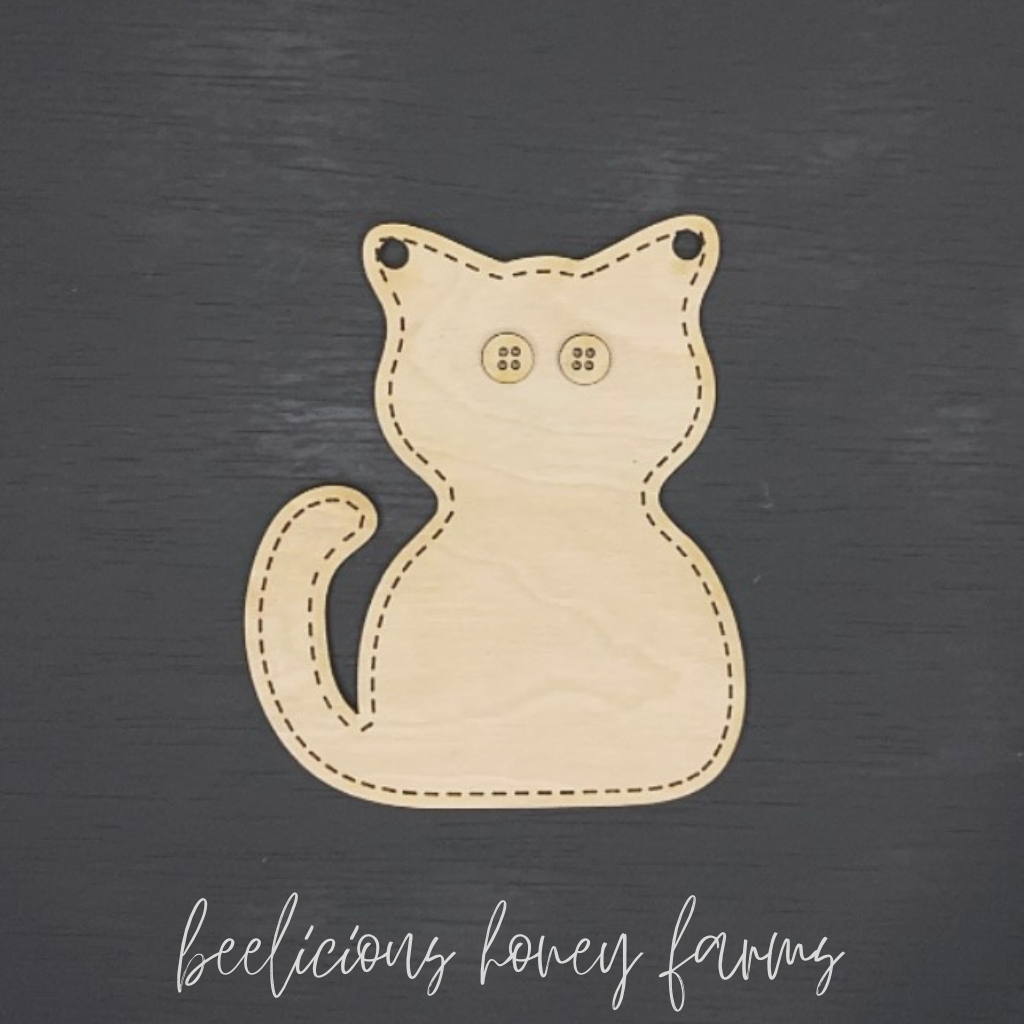 Cat Wood Blank