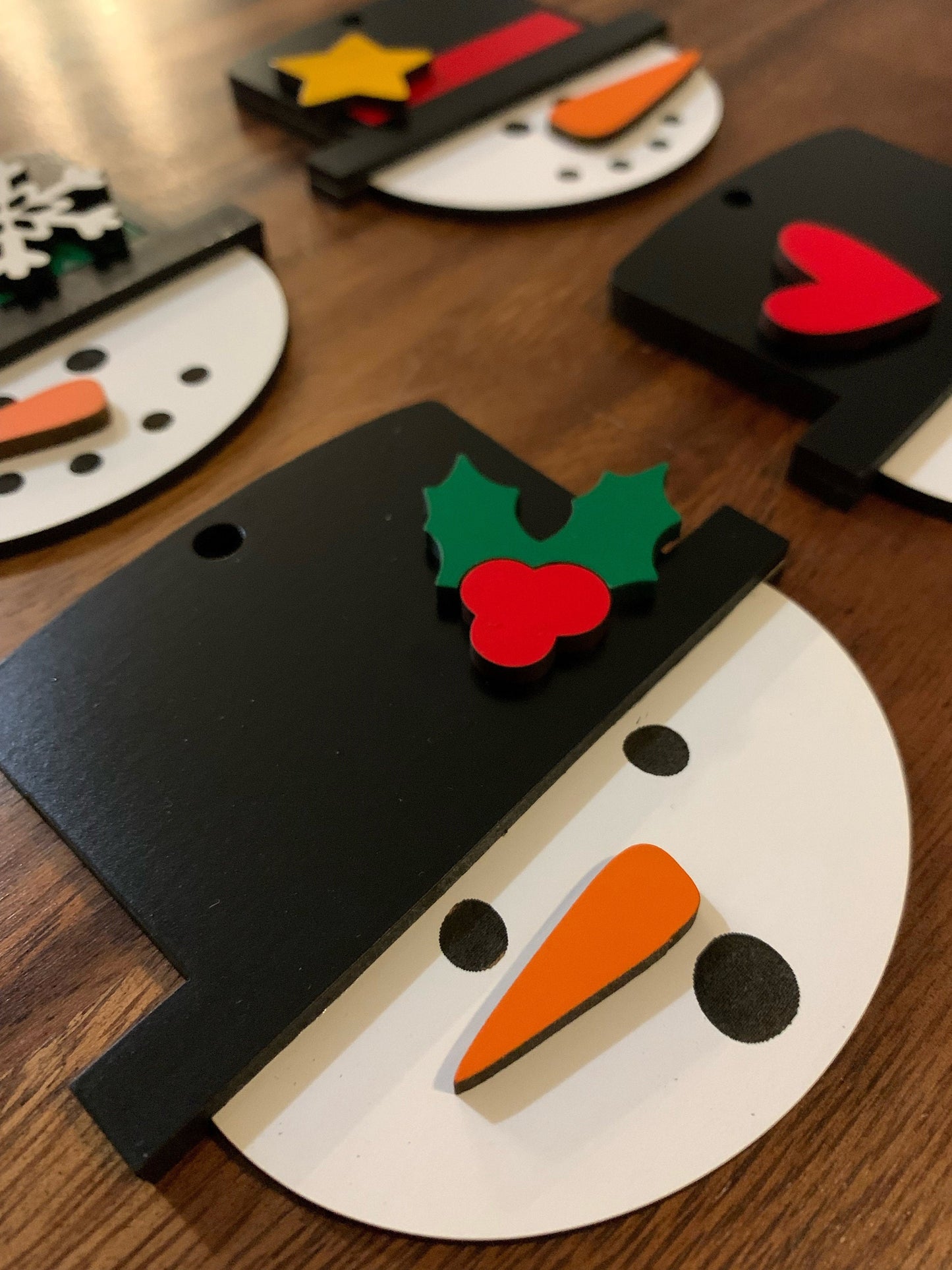 10.5 inch Snowmen Door Hanger with Extras! Template SVG Bundle