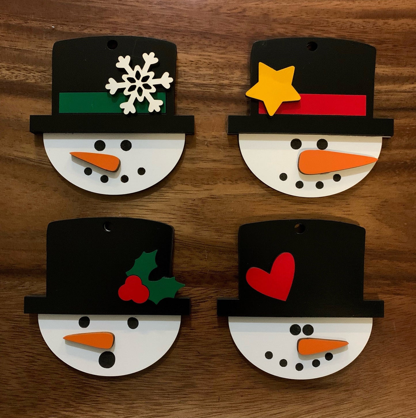 10.5 inch Snowmen Door Hanger with Extras! Template SVG Bundle