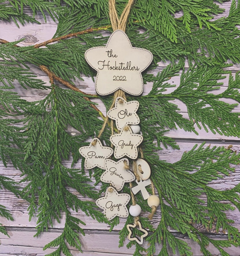 Hand Stitched Looking Star of Wonder Ornament!